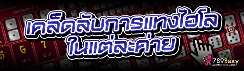 เคล็ดลับการแทงไฮโล ในแต่ละค่าย